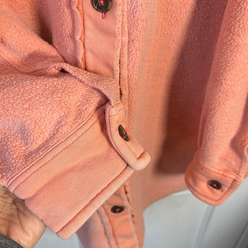 Free People We the Free Ruby Fleece Shirt Jacket W2126 Sz Large - Picture 7 of 11
